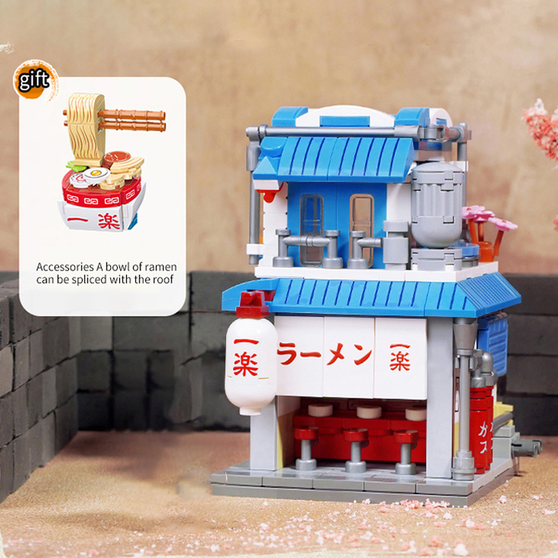 Keeppley K20514 K20515 K20516 K20517 K20518 All Sets Movie & Game "Naruto"Konoha Hidden Village Street View Building Blocks from China Delivery.