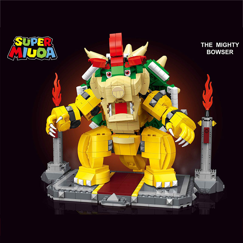 No Brand 99068 Movie & Game Super Mario The Mighty Bowser Building Blocks 1300pcs Bricks Toys From China Delivery.