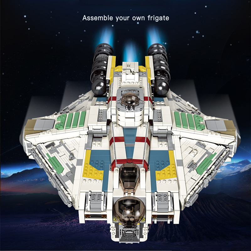 (Pre-Sale Available on 13th Sep.) K110 Star Wars Ghost VCX-100 light freighter Building Blocks 4577PCS Bricks Toys From USA Delivery.