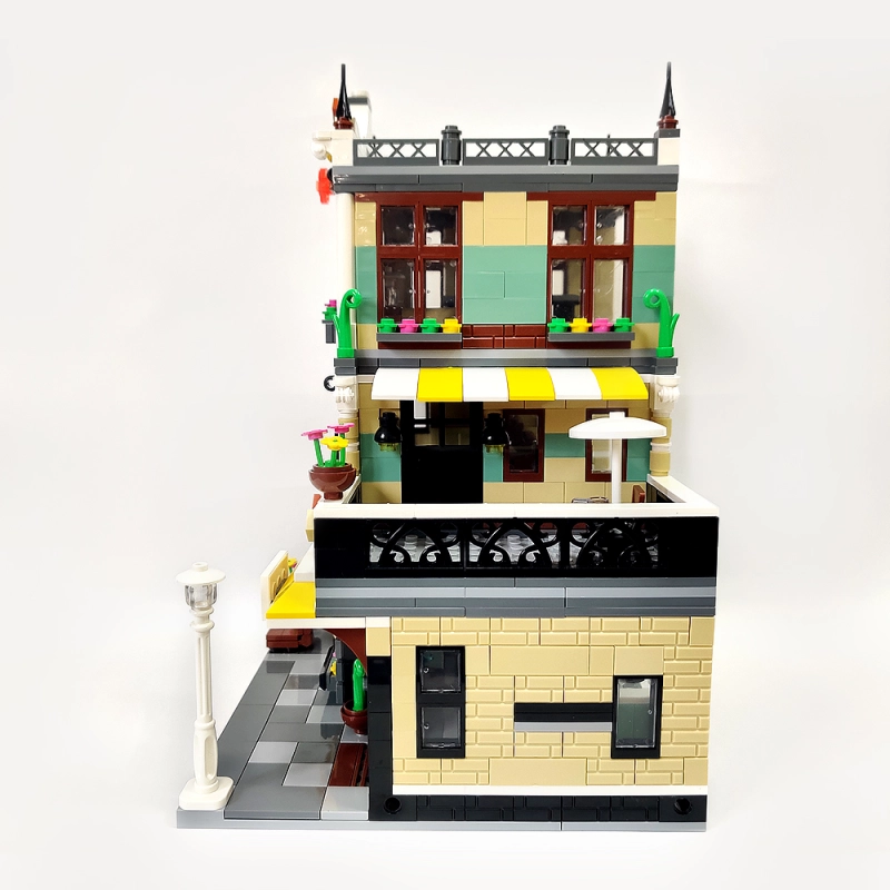 【Clearance Stock】ZHEGAO QL0936 Creator MOC Street View Series Rome Restaurants From China