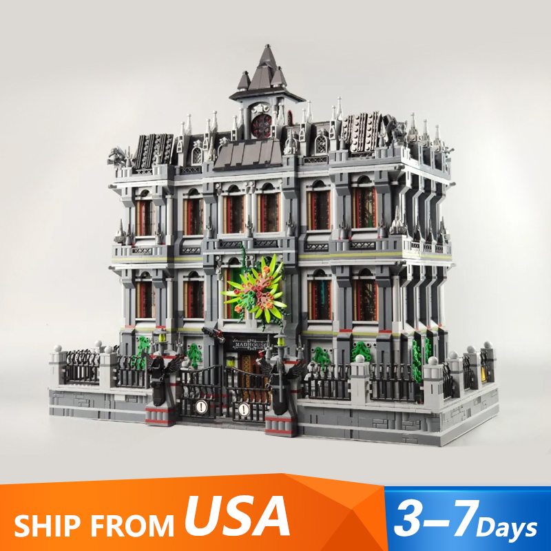 {Pre-sale available on 20th Sep.} PANLOS 613002 Creator Expert Lunatic Hospital Building Blocks 7527pcs Bricks Toys From USA Delivery.