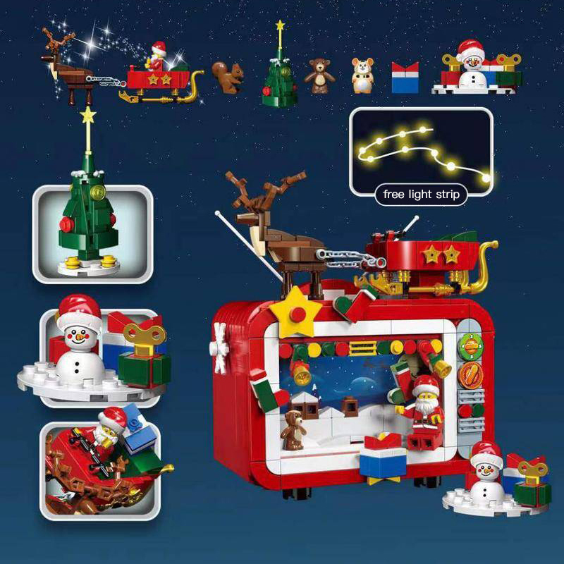 DK711 Ctearor Merry Christmas TV Building Blocks 626PCS Bricks Toys From China Delivery.