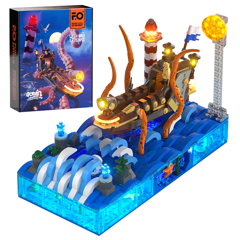 【J33391】OCEANLANE / Fan Fiction FunWhole FH9003 Creator Expert Ocean Adventure Boat Building