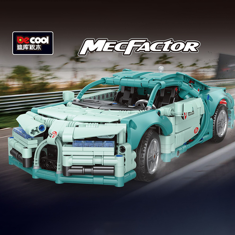 DECOOL 33023 Technic 1:14 Bugatti Pull-Back Vehicle Building Blocks 1034pcs Bricks Toys From China Delivery.