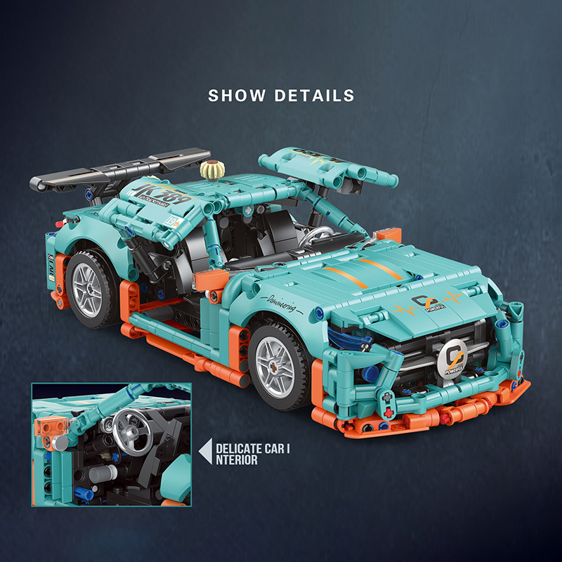 DECOOL 33024 Technic 1:14 GT AMG Pull-Back Vehicle Building Blocks 1294pcs Bricks Toys from China Delivery.