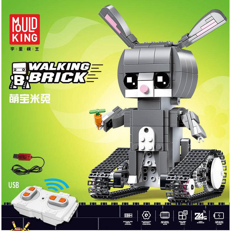 【Clearance Stock】Mould King Technic Series Walking Brick Hudy-Rabbit Building Blocks 344pcs Bricks Toys Ship From China