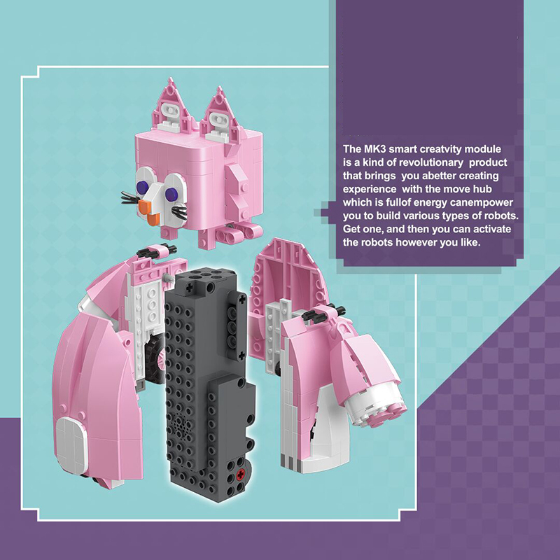 MOULD KING 13158 Creator Cute Pink Fox Building Blocks 438pcs Bricks Toys Gift From China Delivery.
