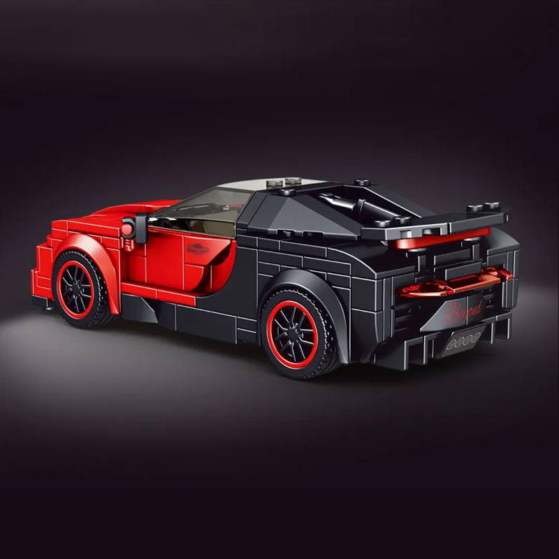 MOULD KING 27027 Technic Speed Champions Red No.Willon Racers Car Building Blocks 370pcs Bricks Toys from China Delivery.