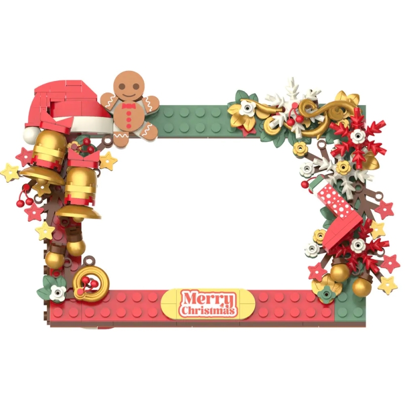 JAKI 5107 Creator Christmas photo frame FunDesk Building Blocks 163pcs Bricks Toys From China Delivery.