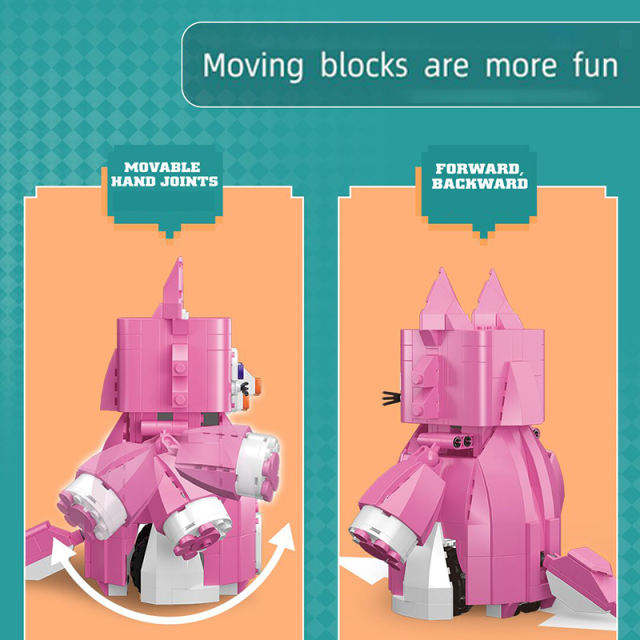 MOULD KING 13159 Creator Cute Happy FOX Building Blocks 438pcs Bricks Toys gift From China Delivery.