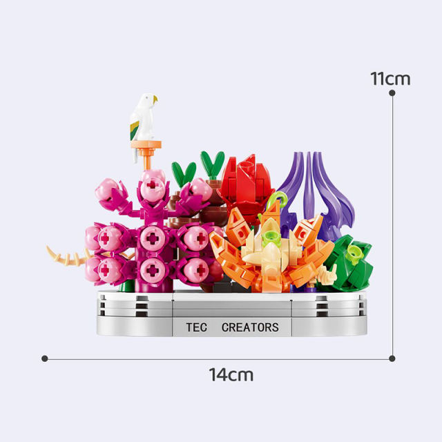 DK6010 Creator Colorful Plant Building Blocks 288pcs Bricks Toys From China Delivery.
