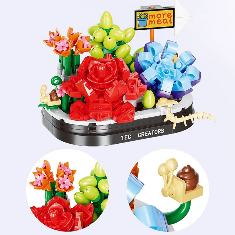 DK6011 Creator Forever Colorful Plant building blocks 274pcs Bricks Toys From China Delivery.