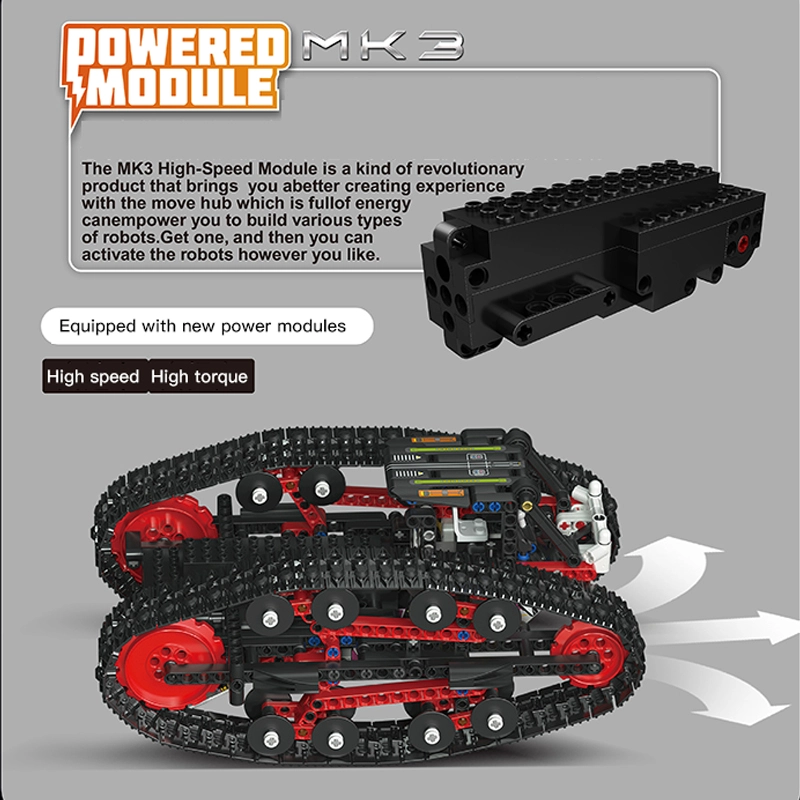 MOULD KING 13154 Technic Red Double-sided Vehicle App Control 836pcs Bricks Toys From China Delivery.