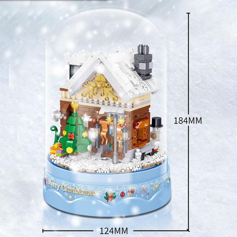 ZheGao 00997 Creator Christmas Snow Music Box Building Blocks 800pcs Bricks Toys From China Delivery.