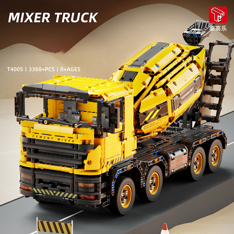 T4005 Technic Motor Mixer Truck Building Blocks 3388pcs Bricks Toys From China Delivery.