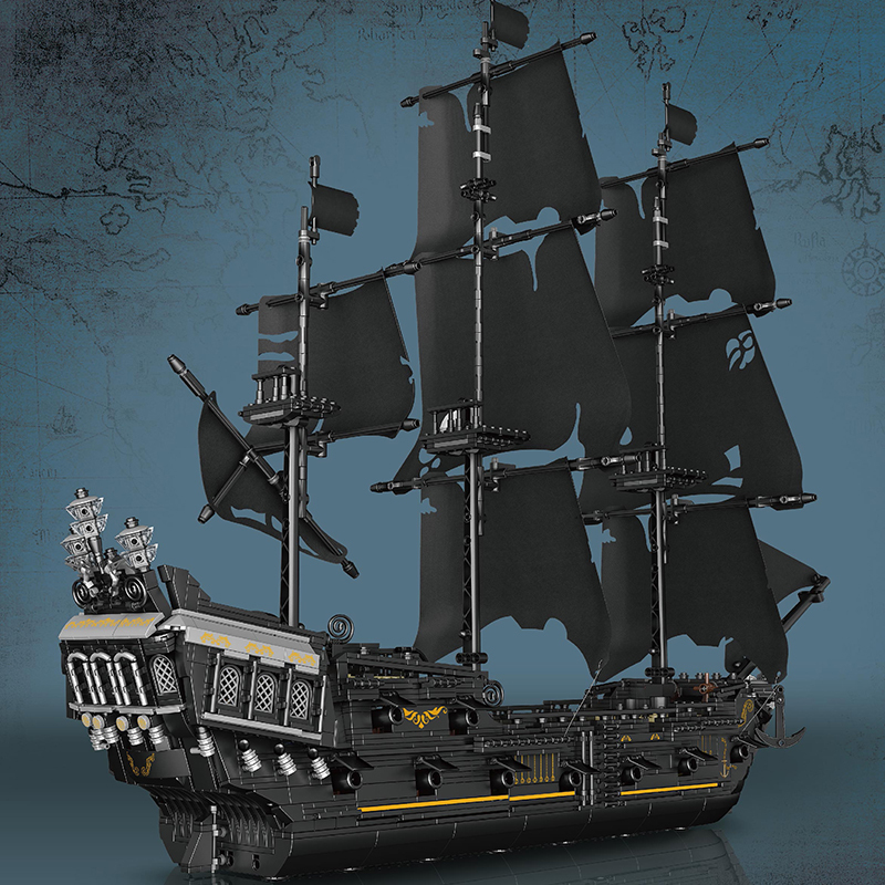 Mould King 13111 Movie & Game Pirates of the Caribbean The Black Pearl Ship Building Blocks 2868pcs Bricks Toys From USA Delivery.