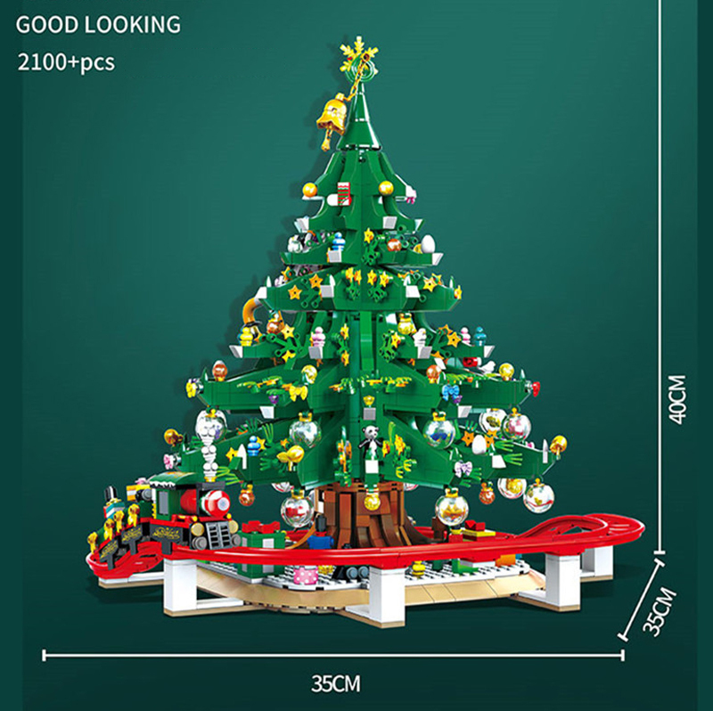 SX88013 Creator Christmas Tree House Building Blocks 2100pcs Bricks Christmas Gift Toys From China Delivery.
