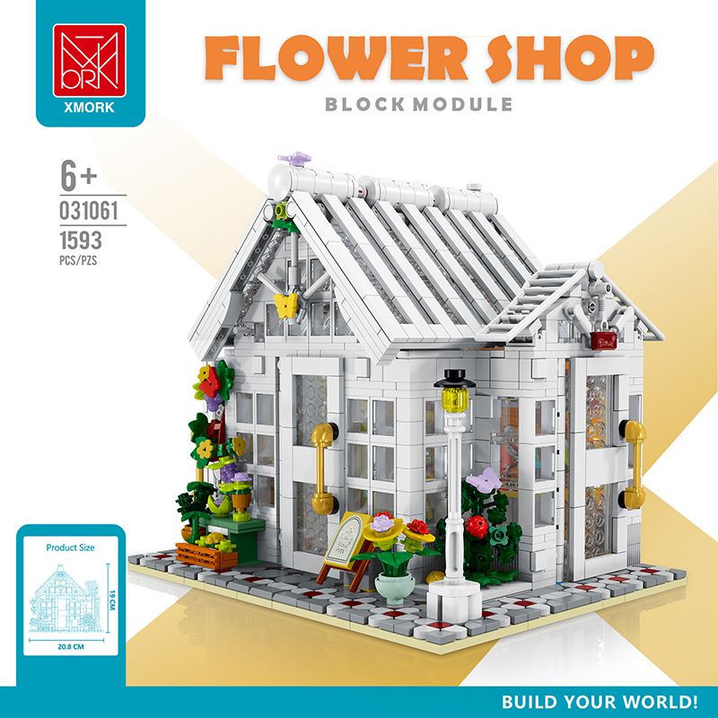 Mork 031061 Creator Flower Shop Building Blocks 1593pcs Bricks Toys From China Delivery.