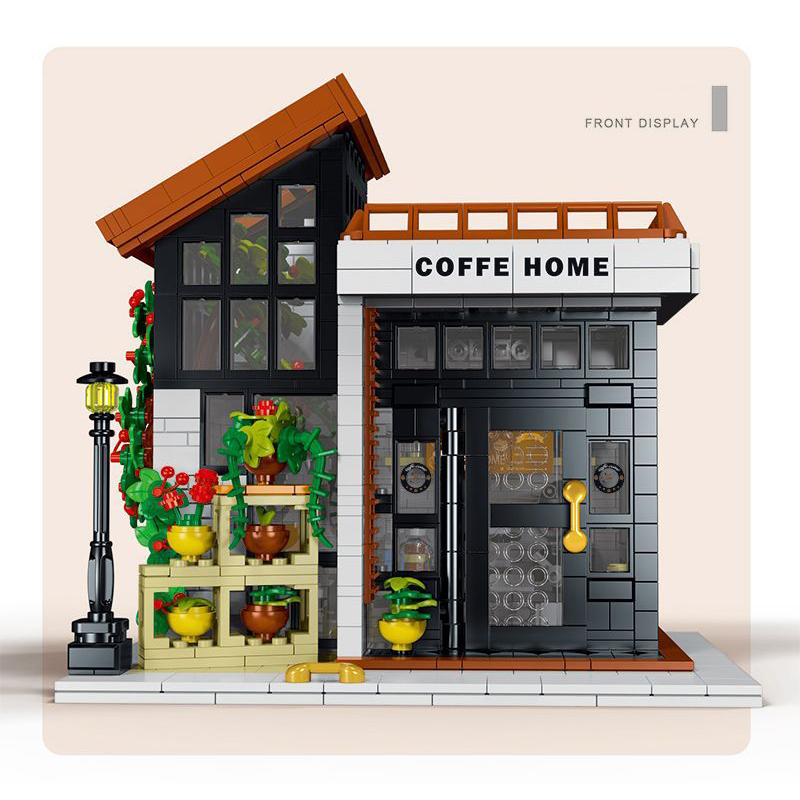 Mork 031062 Buildings Coffe Home Building Blocks 1512pcs Cafe Shop Toys From China Delivery.