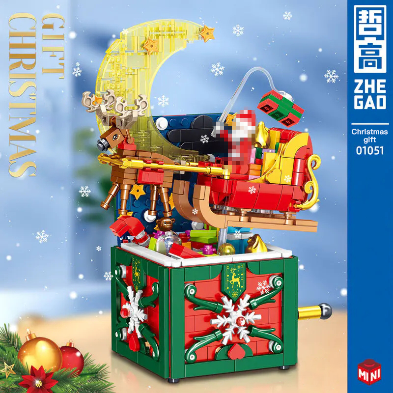 ZHEGAO 01051 Mini Bricks Toys Creator Merry Christmas Gift Building Blcoks 772pcs Bricks From China Delivery.