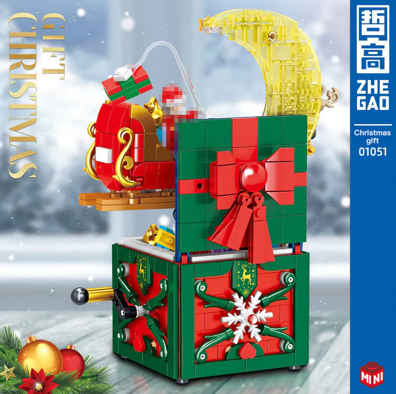 ZHEGAO 01051 Mini Bricks Toys Creator Merry Christmas Gift Building Blcoks 772pcs Bricks From China Delivery.