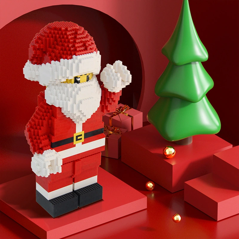 Custom 1809 Mini Blocks Christmas Gift Santa Claus Building Blocks 2028pcs Bricks Toys From China Delivery.