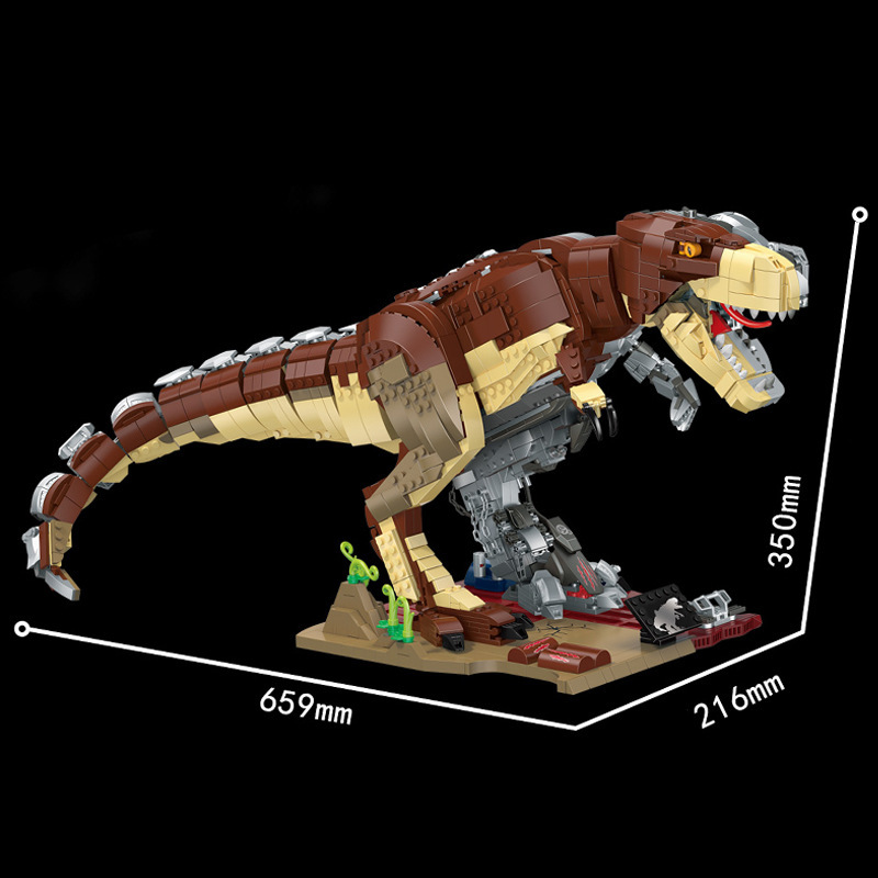 LiNoos(ZHEGAO) LN4100 Creator Expert Semi Mechanical Tyrannosaurus Rex Building Blocks 1954pcs Bricks Toys From China Delivery.