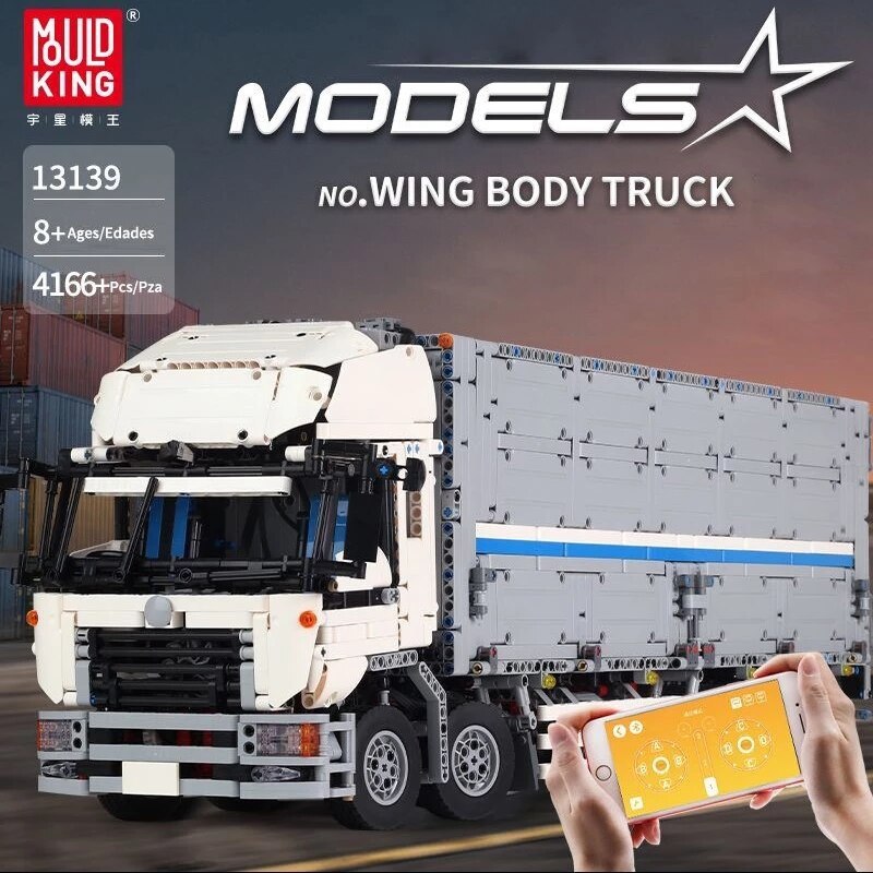 Mould King 13139 Technic Wing Body Truck Car Building Blocks With Motor 4166pcs Bricks Toys From Europe 3-7 Days Delivery.