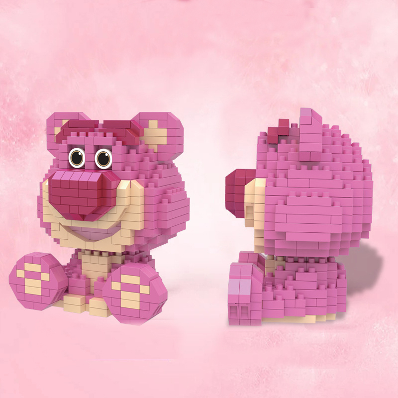 JIHUI M1014 Mini Bricks Strawberry Bear Building Blocks 588pcs Bricks Toys From China Delivery.