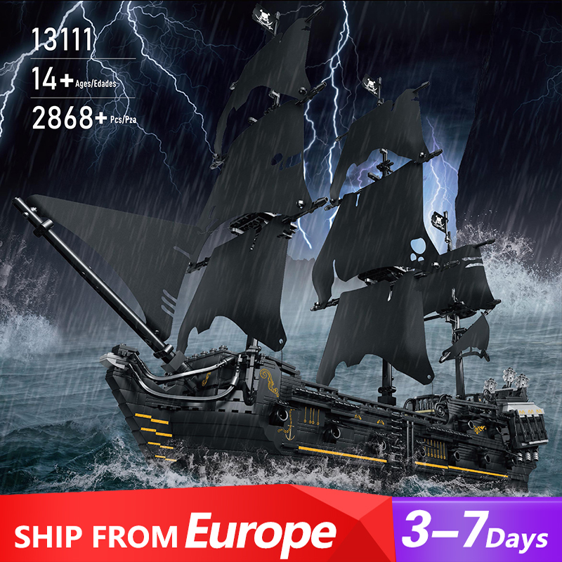 (Pre-sale Available on 30th Oct.)Mould King 13111 Movie & Game Pirates The Black Pearl Ship Building Blocks 2868pcs Bricks Toys From Europe 3-7 Days Delivery.