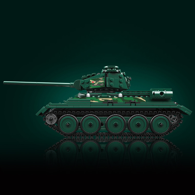 Mould King 20015 Military App Control T-34 Medium Tank Building blocks 800+pcss Bricks Toys From China Delivery.