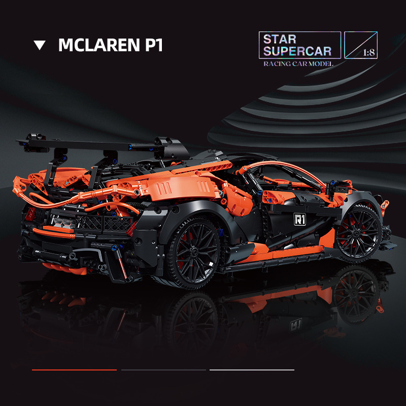 JIESTAR 91104 Technic Motor 1:8 McLaren Super Car P1 Sports Car Building Blocks 3316pcs Bricks Toys From China Delivery.