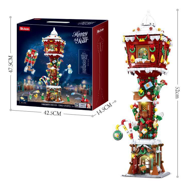 Sluban M38-B0990 Creator Christmas Lamp House building Blocks 1799pcs Bricks Toys From China Delivery.