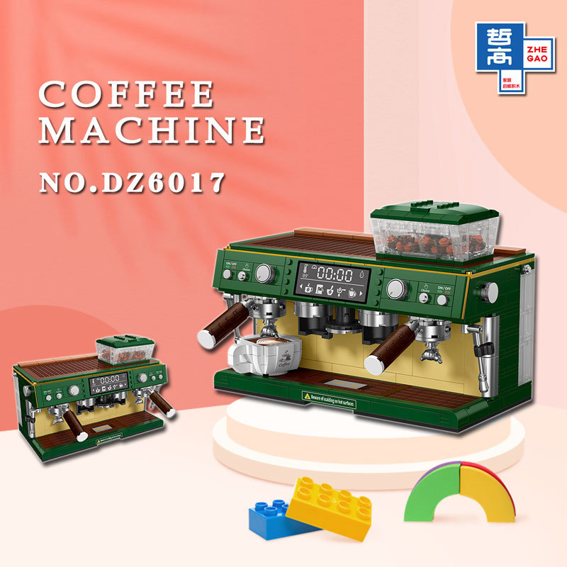 ZHEGAO  DZ6017 Mini Bricks Toys Ccreator Coffee Machine Building Blocks 928pcs Bricks From China Delivery.