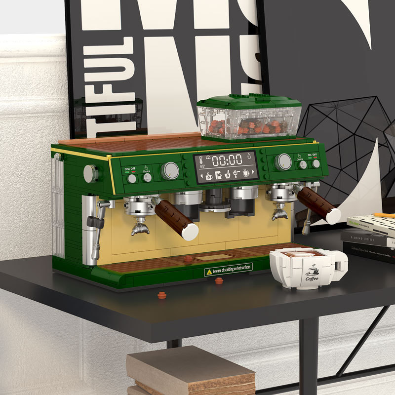 ZHEGAO  DZ6017 Mini Bricks Toys Ccreator Coffee Machine Building Blocks 928pcs Bricks From China Delivery.