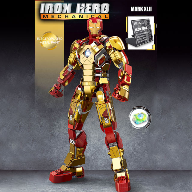 TUOLE 6011 Super Heros Marvel MK42 Iron Hero Mechanical Building Blokcs 1126pcs Bricks Toys From China Delivery.