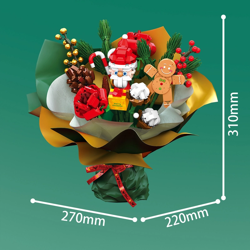 SEMBO 605026 Creator Romantic Christmas Bouquet Building Blocks 2963pcs Bricks Toys Gift FROM China Delivery.