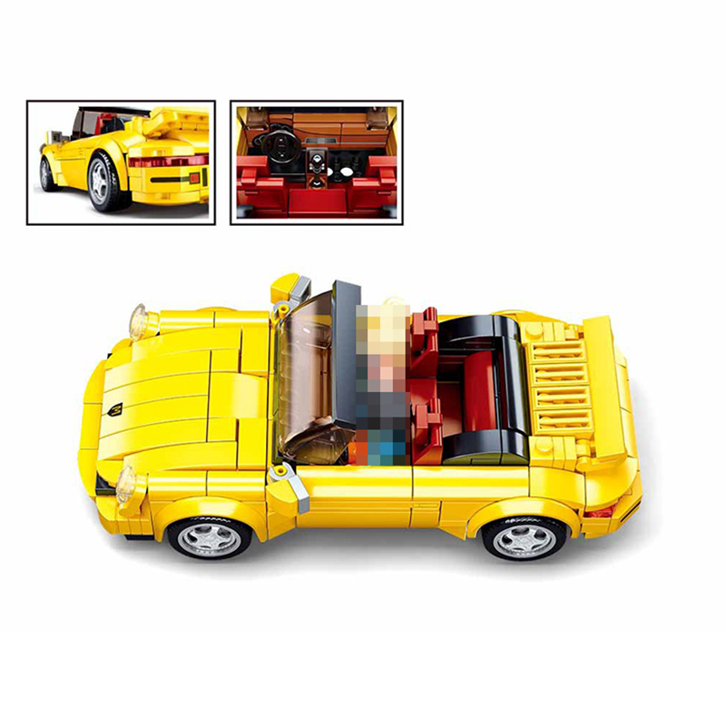 M38-B1097 Technic Speed Champions Yellow 930 Racers Sports Car Building Blocks 290pcs Bricks Toys From China Delivery.