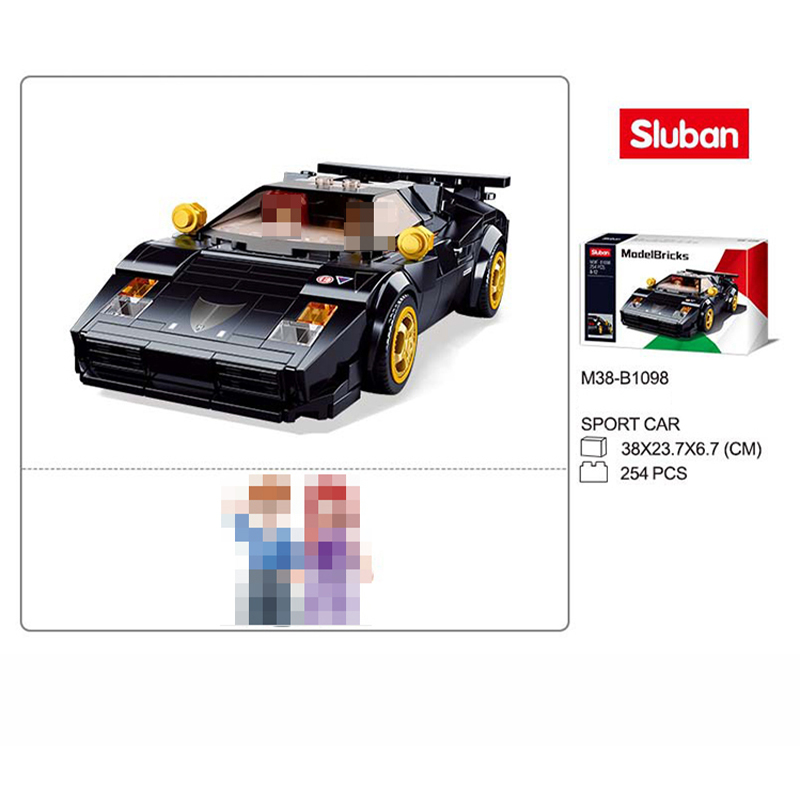 Sluban M38-B1098 Technic Racers Speed Champions Contash sports car Building Blocks 254pcs Bricks Toys From China Delivery.