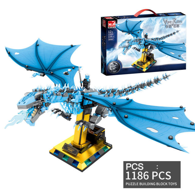 MJI 13005 Creator Blue Vise Rion Building Blocks 1186pcs Bricks Toys From China Delivery.