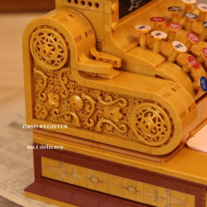 {Mini Bricks} ZHEGAO 00387 Creator Expert Vintage Cash Register Building Blocks 1630pcs Bricks Toys From China Delivey.