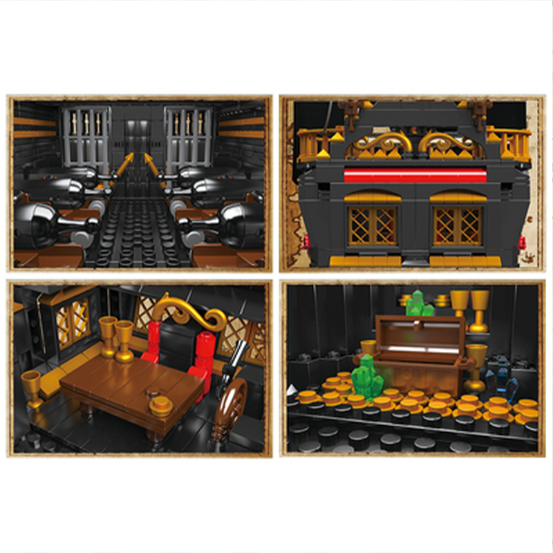 MOULD KING 13083 Pirates Seagull Ship Building Blocks Gull Boat 1288pcs Bricks Toys From China Delivery.