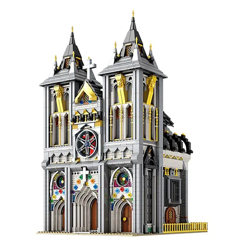 {Pre-sale available on 25th Nov.} Reobrix 66027 Modular Buildings European Centur Churches Building Blocks 3468pcs Bricks Toys From Europe Delivery.
