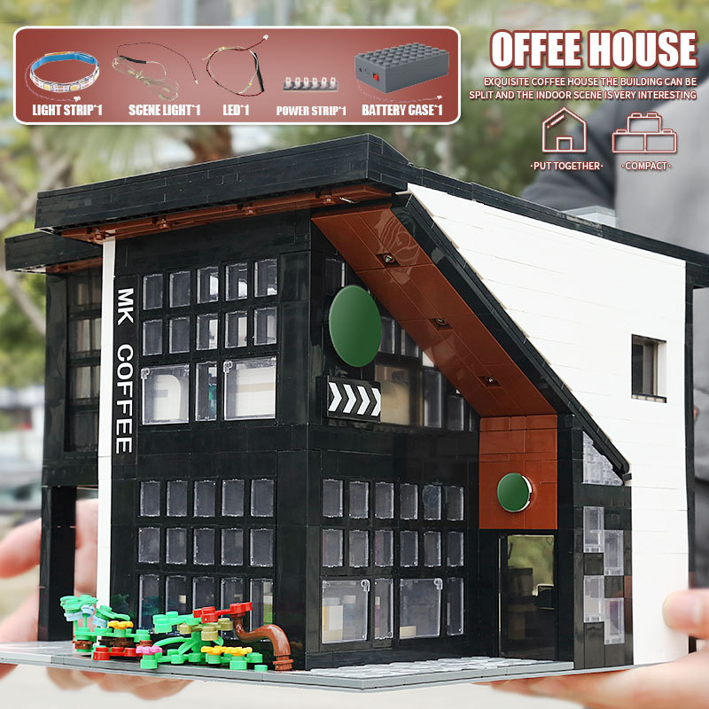 {Pre-sale available on 22th Nov.}Mould King 16036 Modular Buildings Modern Cafe Modular 2020 Building Blocks 2728pcs Bricks Toys From USA Delivery.