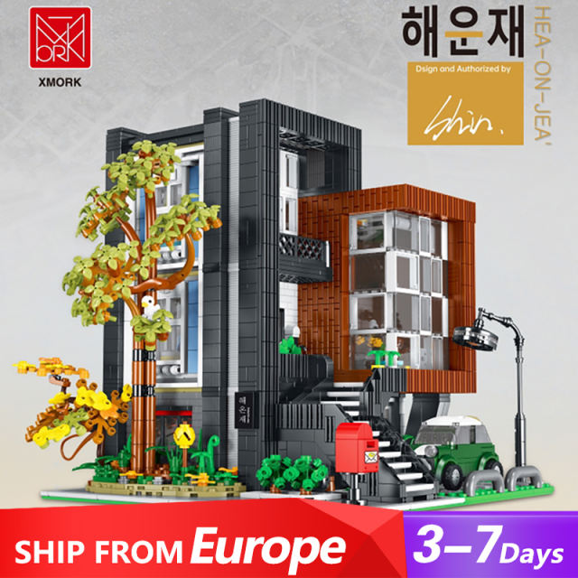 {Pre-sale available on 25th Nov.}Mork 10205 Modular Buildings Modern villa Building Blocks 9 in 1 3300pcs Bricks Toys Gift From Europe 3-7 Days Delivery.