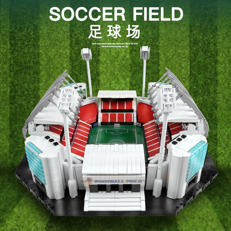 QIZHILE 90008 Creator Expert Buildings SOCCER FIELD Building Blocks Football Field Bricks Toys 4654pcs from China Delivery.