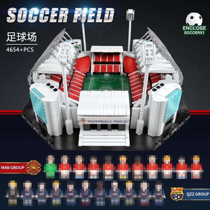 QIZHILE 90008 Creator Expert Buildings SOCCER FIELD Building Blocks Football Field Bricks Toys 4654pcs from China Delivery.