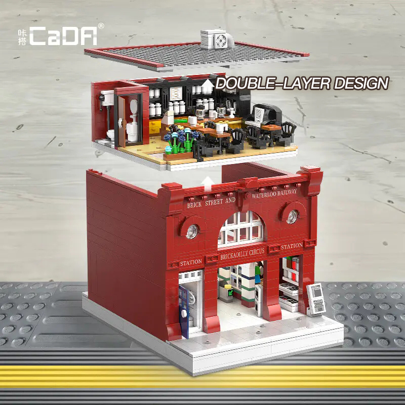 CaDa C66008 Creator Expert London Underground Building Blocks Modular Buildings 1836pcs Bricks Toys From China Delivery.