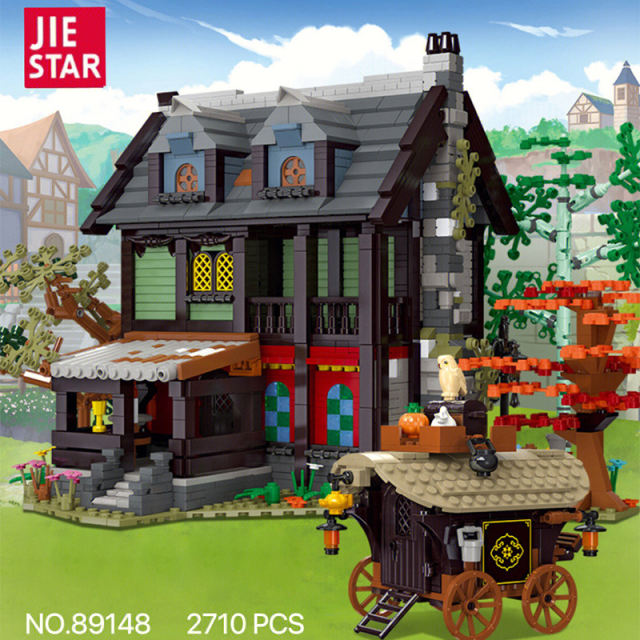 JIESTAR 89148 Creator Expert Amedieva Inn Modular Buildings Blocks 2710pcs Bricks Toys From China Delivery.