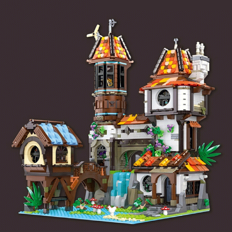 JIESTAR 89149 Creator Expert The Riverside Scholars Modular Buildings Blocks 2488pcs Bricks Toys From China Delivery.